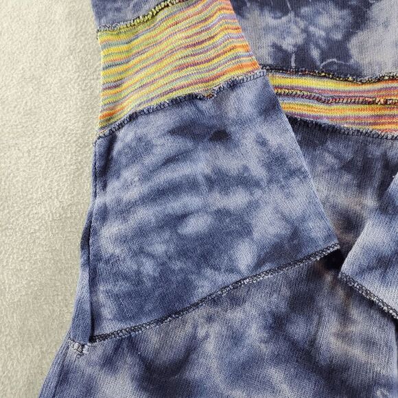 The Pyramid Collection Dress Womens Medium Blue Tie Dye Knit Long Sleeve Hooded - Picture 10 of 12